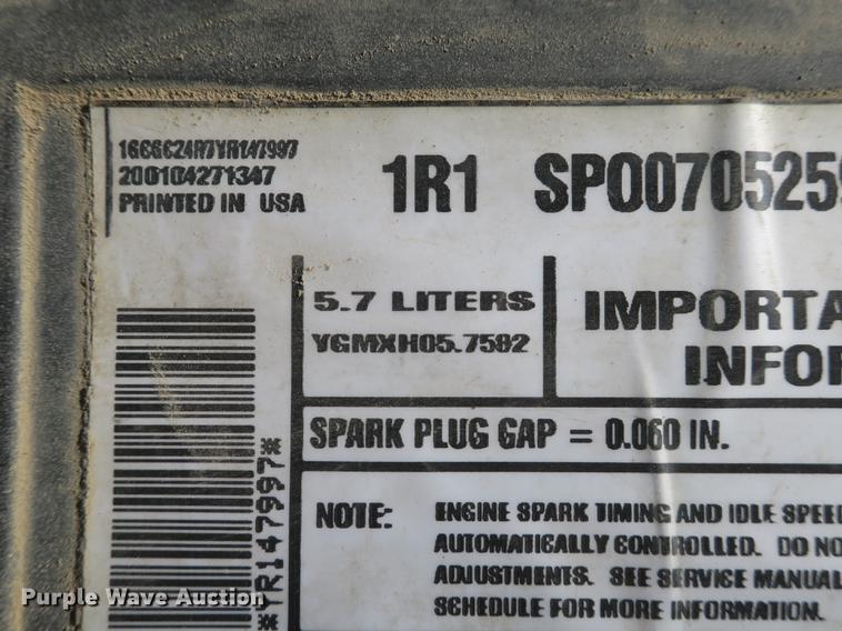 image for item EO9433 2000 Chevrolet 2500 pickup truck