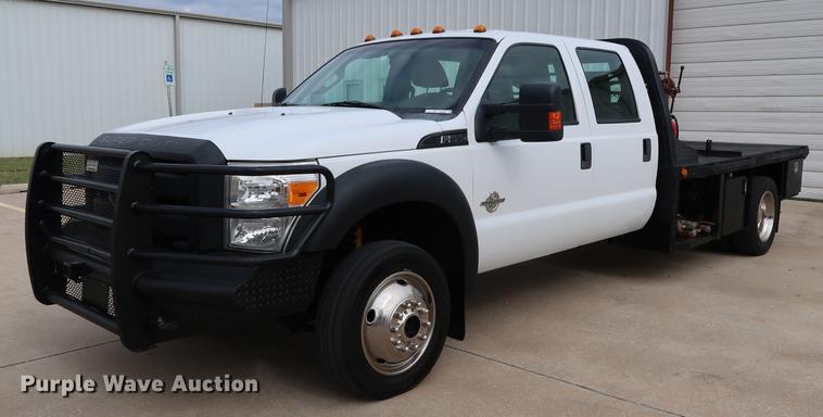 image for item FE9540 2011 Ford F550 Crew Cab flatbed truck