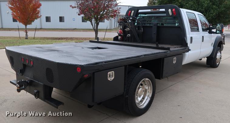 image for item FE9540 2011 Ford F550 Crew Cab flatbed truck