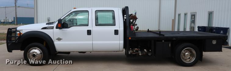 image for item FE9540 2011 Ford F550 Crew Cab flatbed truck