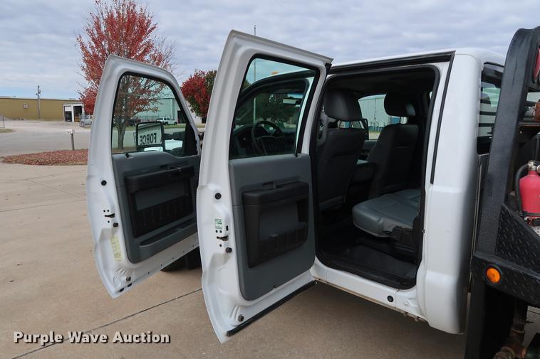 image for item FE9540 2011 Ford F550 Crew Cab flatbed truck