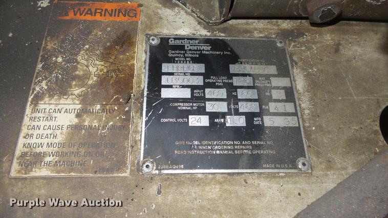 image for item FI9327 Gardner Denver EBERGF compressor