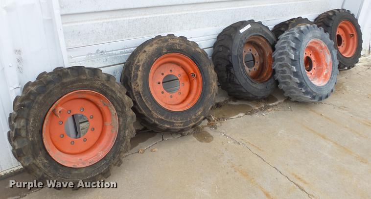 image for item FI9417 (6) 10-16.5 skid steer tires and wheels