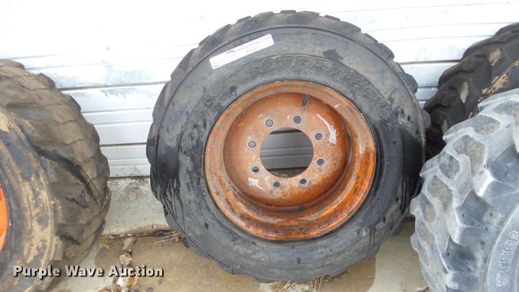image for item FI9417 (6) 10-16.5 skid steer tires and wheels