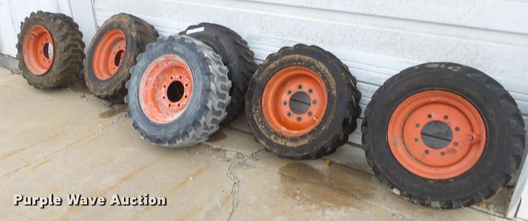 image for item FI9417 (6) 10-16.5 skid steer tires and wheels