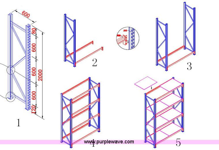 image for item G1396 Industrial shelving