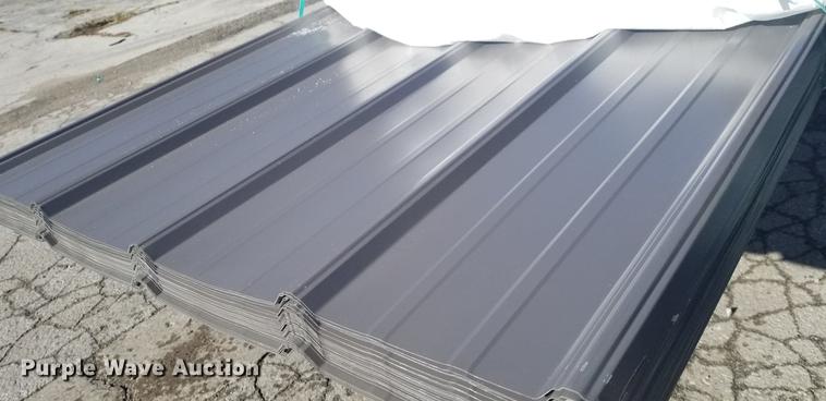 image for item G1409 (72) sheets of metal roofing/siding