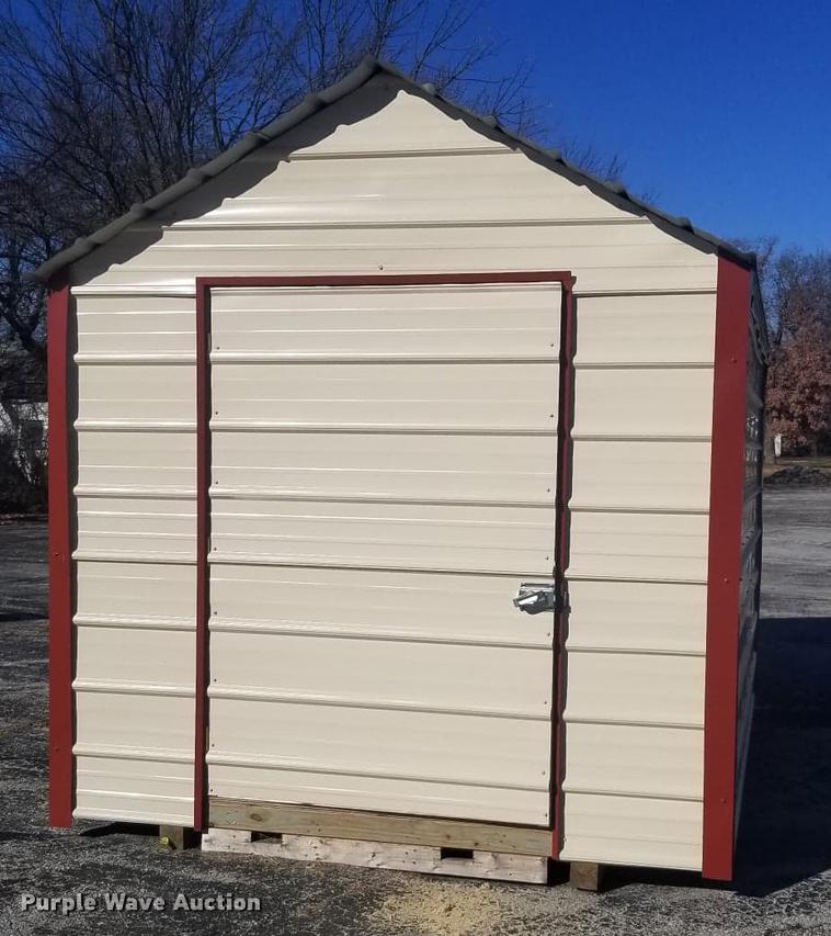 image for item G1414 8x12 metal storage shed
