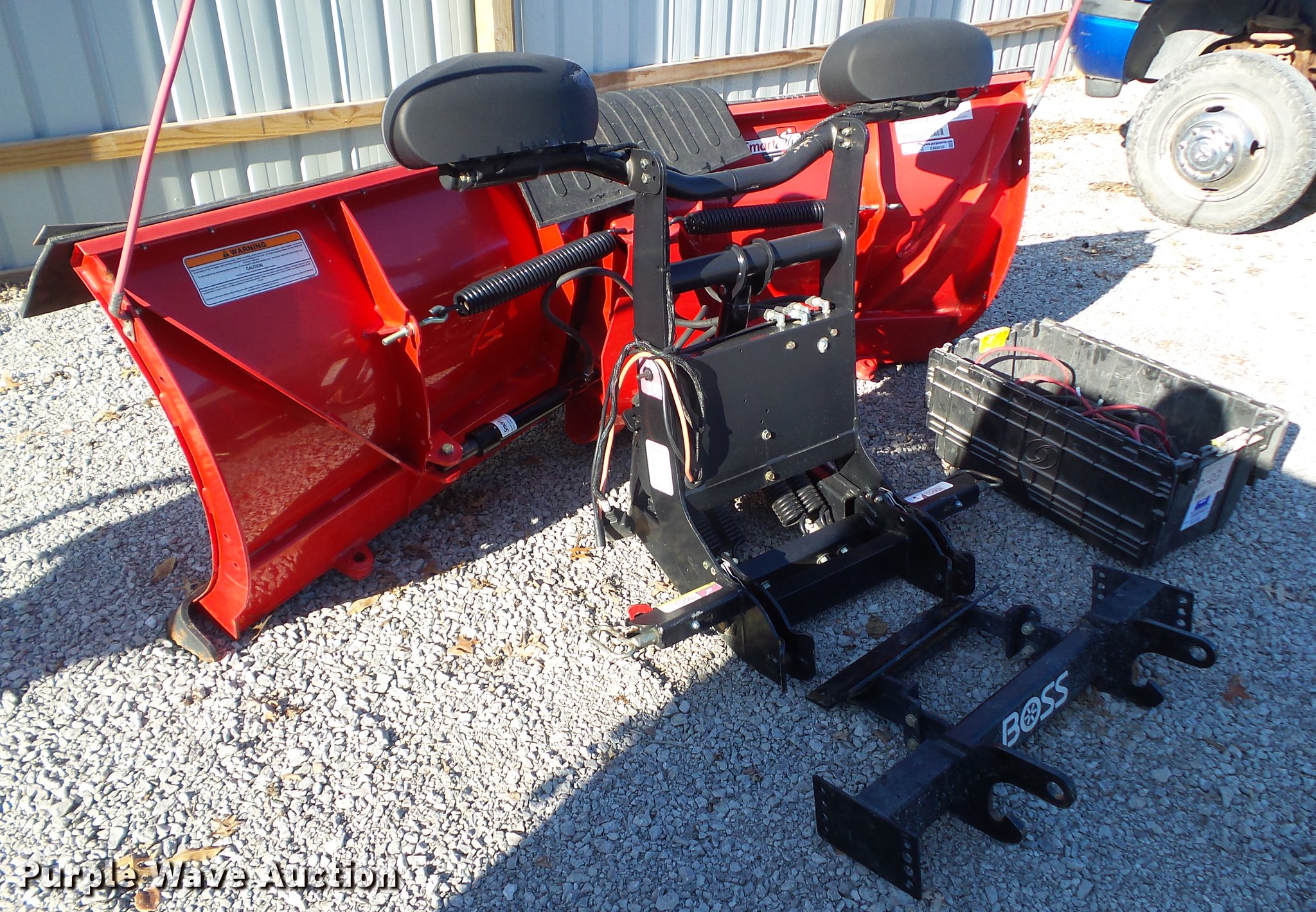 Boss Power VXT snow plow in Centerville, IA Item EM9038 sold Purple