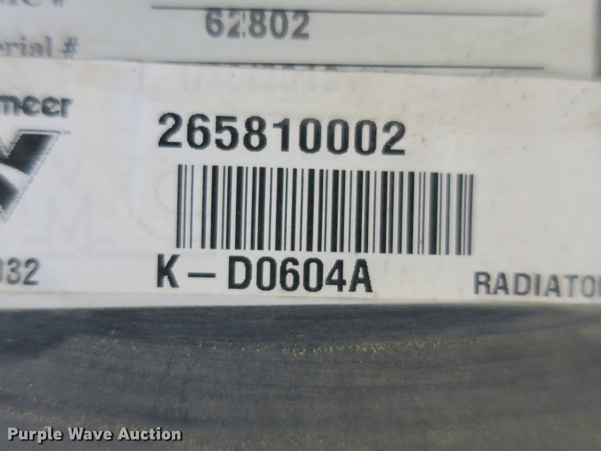 Vermeer RT1250 radiator in Brookline, MO Item EO9390 sold Purple Wave