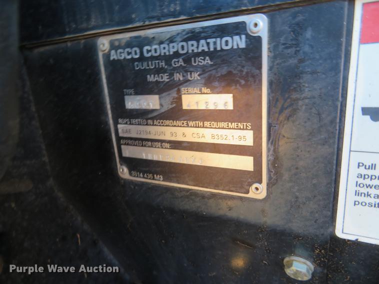 image for item BU9981 2002 AGCO LT85 MFWD tractor