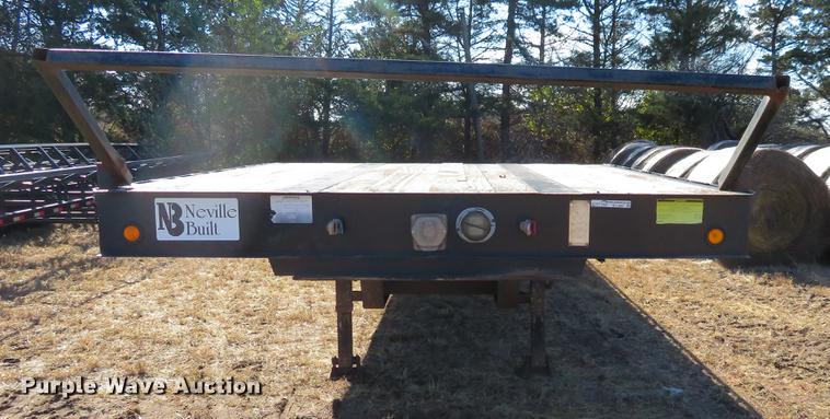 image for item BU9987 2005 Neville Built drop deck equipment trailer