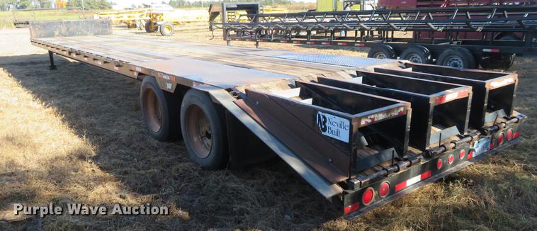 image for item BU9987 2005 Neville Built drop deck equipment trailer