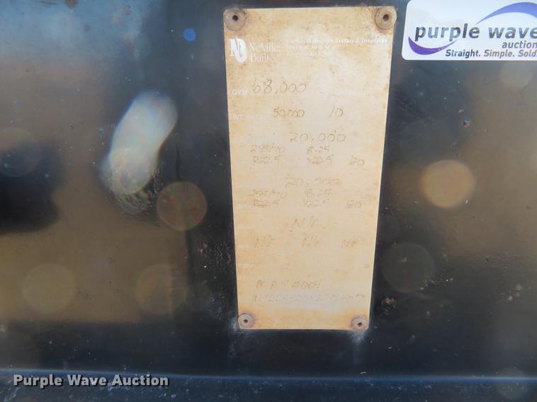 image for item BU9987 2005 Neville Built drop deck equipment trailer