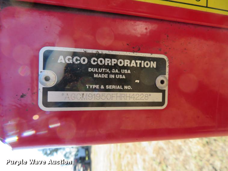 image for item BU9993 2015 Massey-Ferguson WR9870 windrower