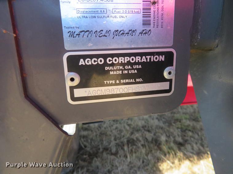 image for item BU9993 2015 Massey-Ferguson WR9870 windrower