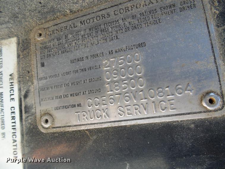 image for item DB2126 1976 Chevrolet C65 grain truck