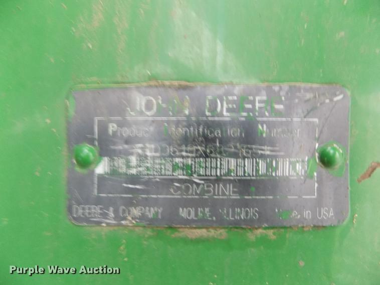 image for item DB9015 1999 John Deere 9610 Maximizer combine