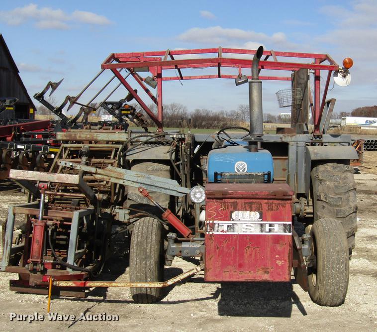 image for item DD3875 Ford 3930 tractor with Texas sod harvester