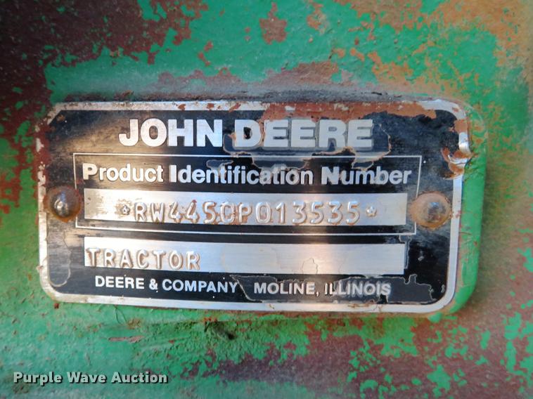 image for item DE5027 1984 John Deere 4450 MFWD tractor