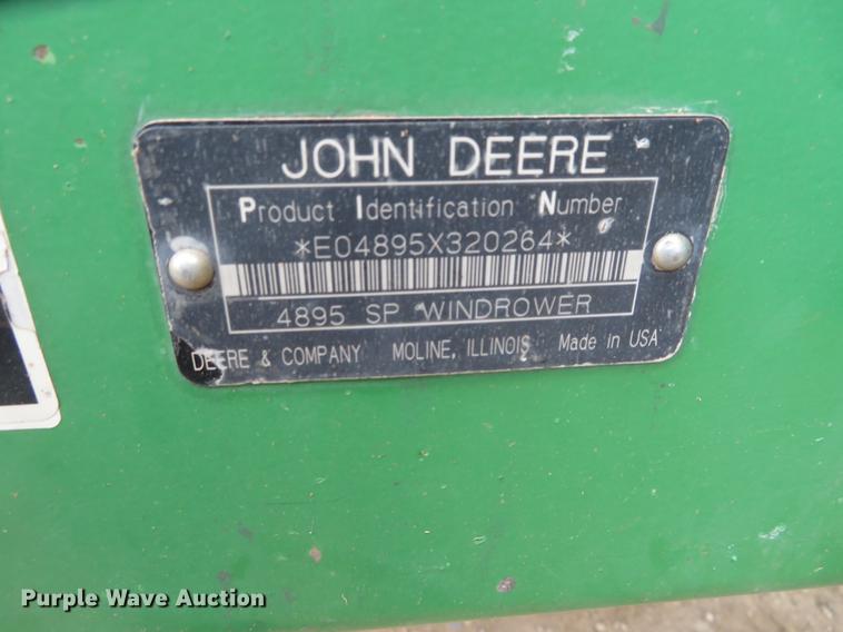 image for item DE8778 2006 John Deere 4895 windrower