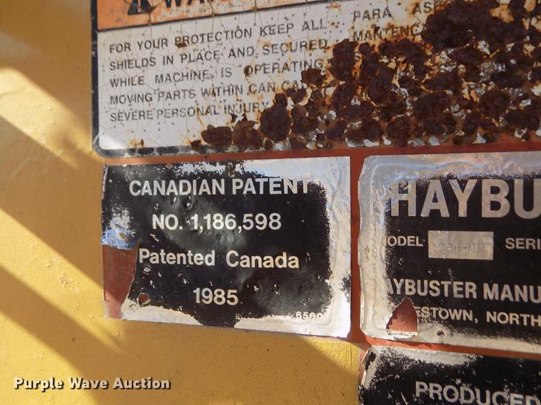 image for item DF2843 HayBuster 256 Plus II bale processor