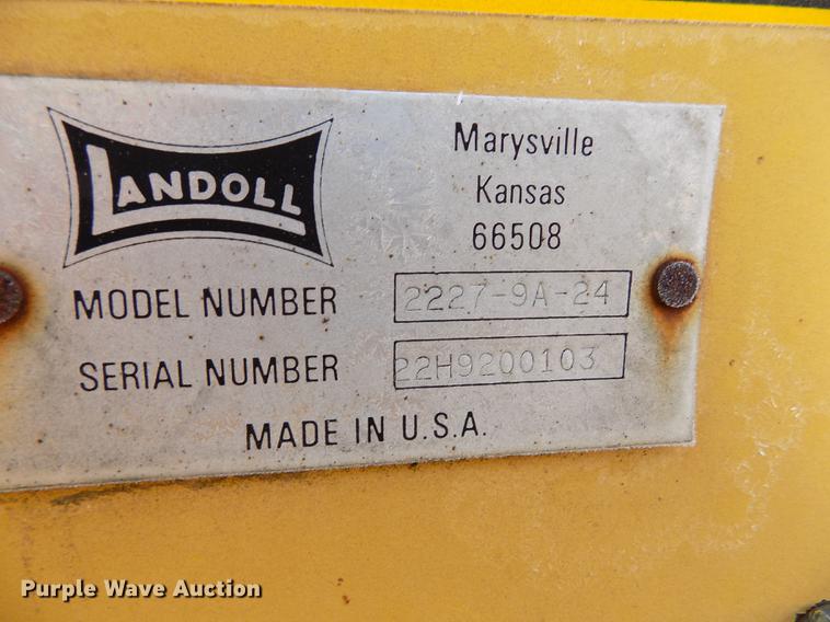 image for item DF2847 Landoll Weatherproofer II 2227-9A24 disk ripper