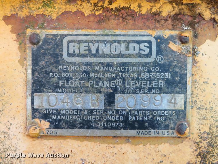 image for item DG3768 Reynolds 1046B float plane leveler