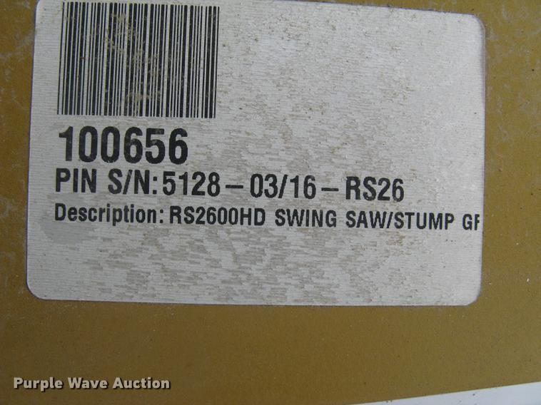 image for item DQ9669 2016 Turbo Saw RS2600HD swing saw/stump grinder