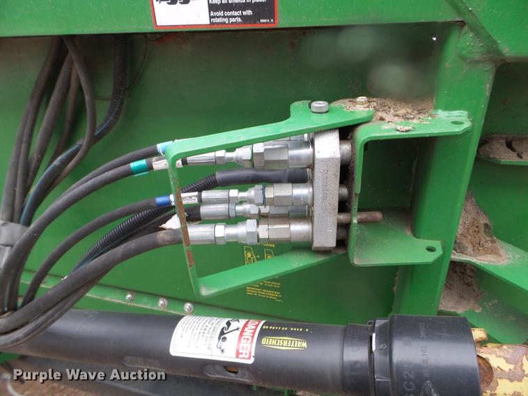 image for item DX9728 2011 John Deere 635F flex head and trailer