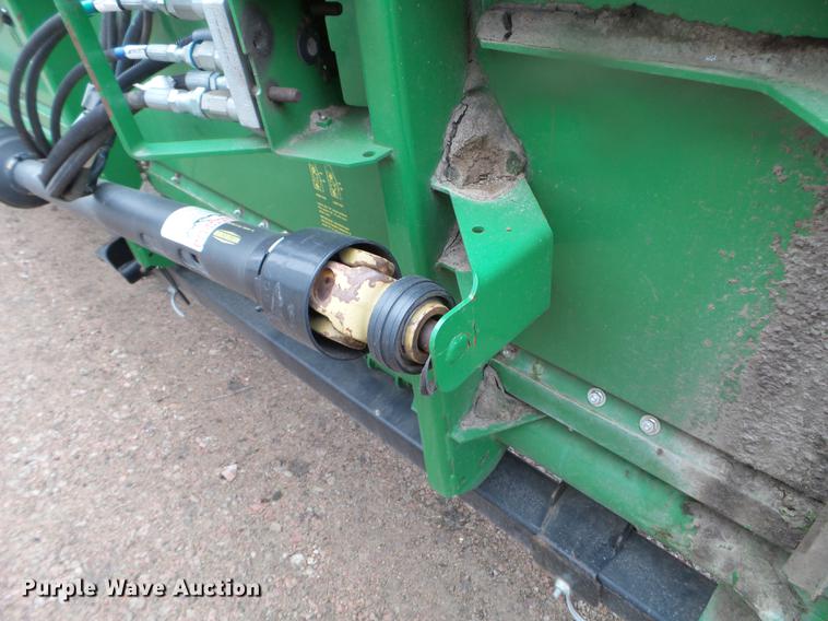image for item DX9728 2011 John Deere 635F flex head and trailer