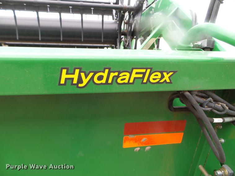 image for item DX9728 2011 John Deere 635F flex head and trailer