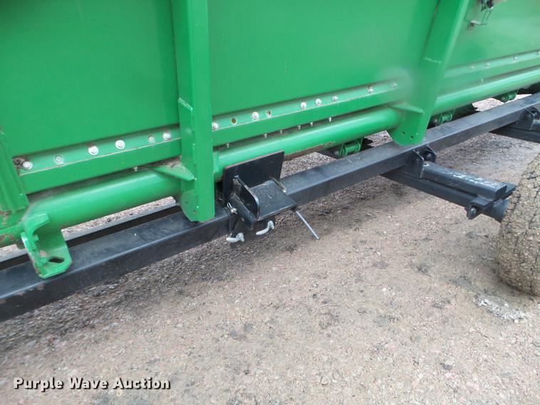 image for item DX9728 2011 John Deere 635F flex head and trailer