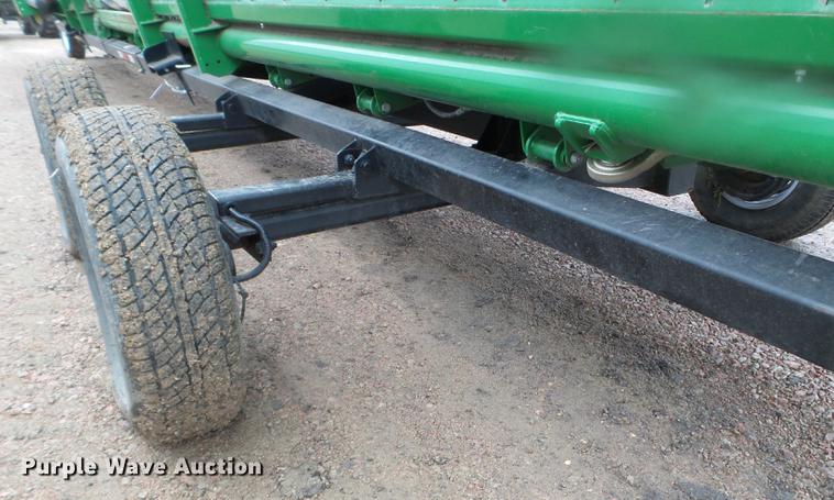 image for item DX9728 2011 John Deere 635F flex head and trailer