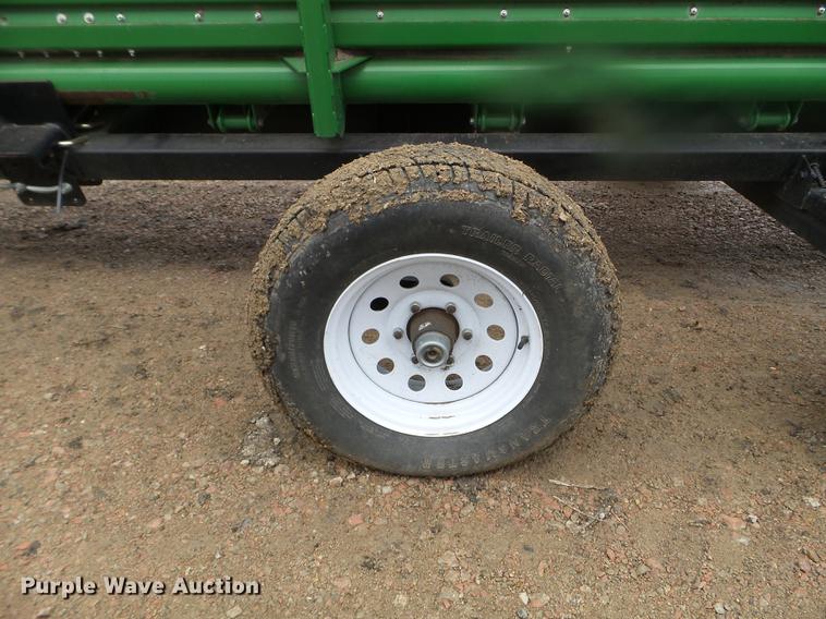 image for item DX9728 2011 John Deere 635F flex head and trailer