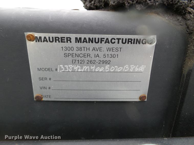 image for item DX9728 2011 John Deere 635F flex head and trailer