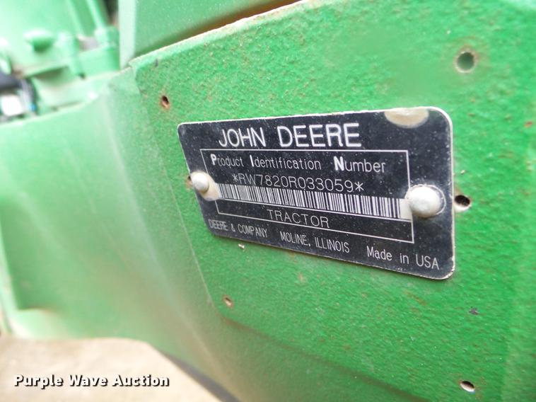 image for item DX9730 2005 John Deere 7820 tractor