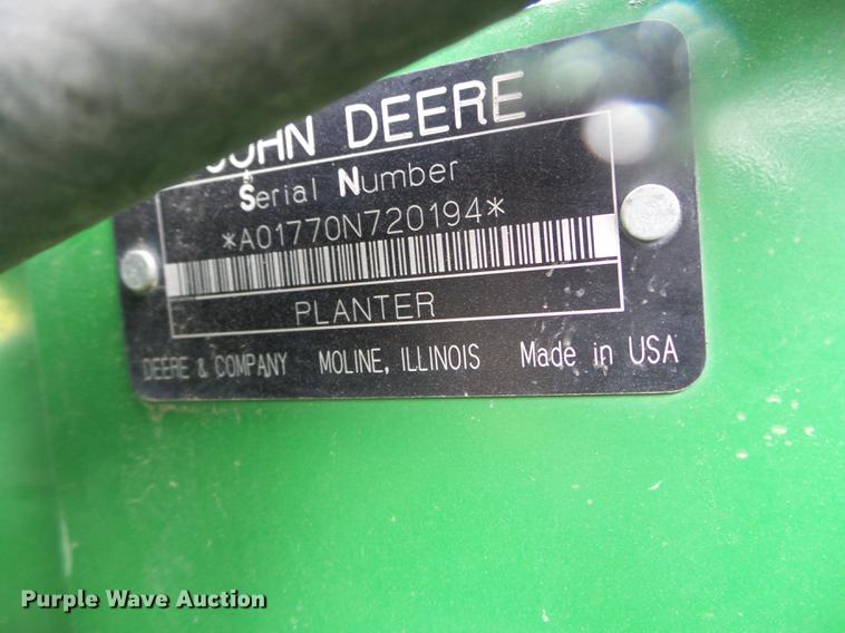 image for item DX9732 2007 John Deere 1770NT planter
