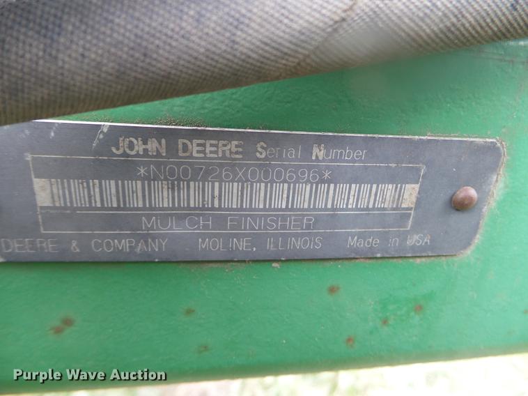 image for item DX9734 John Deere 726 mulch finisher