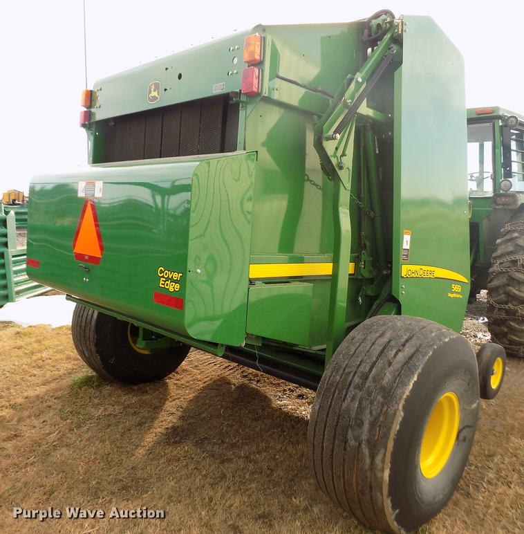 image for item DY9163 2013 John Deere 569 Mega Wide Plus round baler