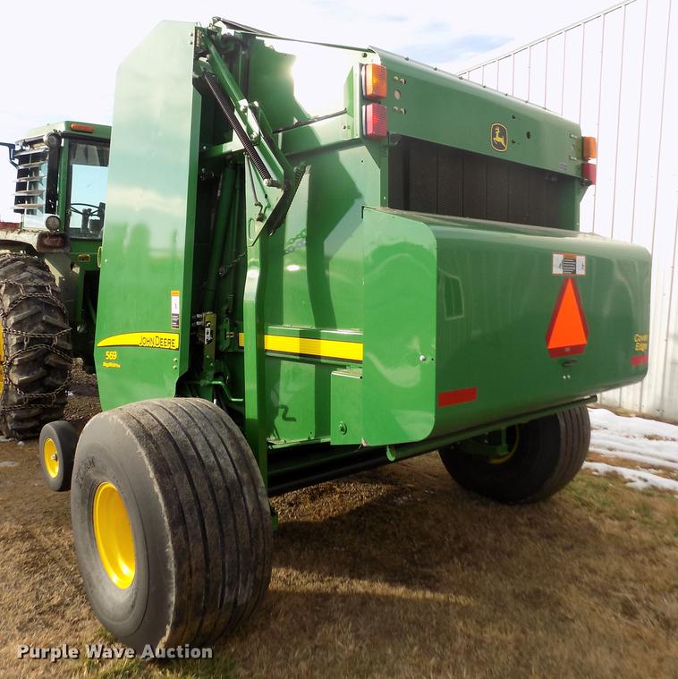 image for item DY9163 2013 John Deere 569 Mega Wide Plus round baler