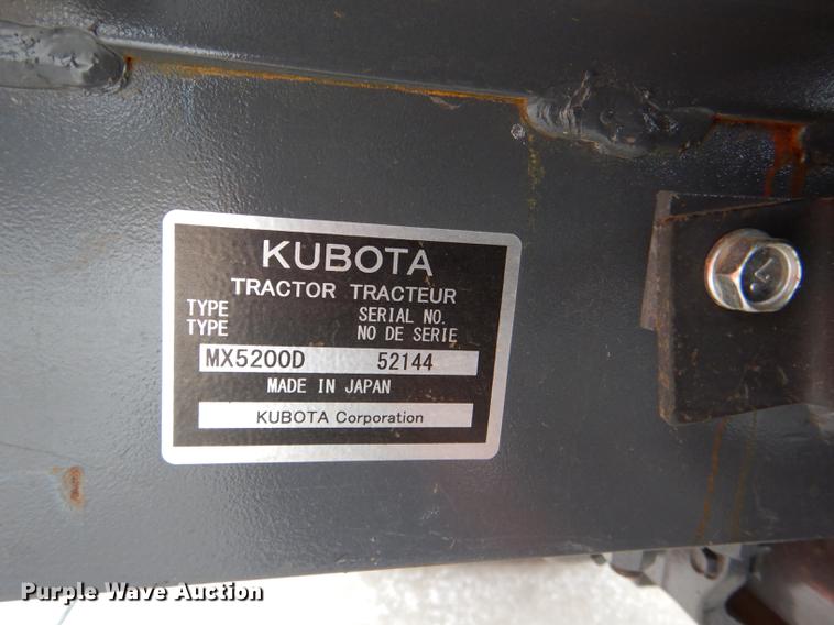 image for item EA9024 2017 Kubota MX5200 tractor