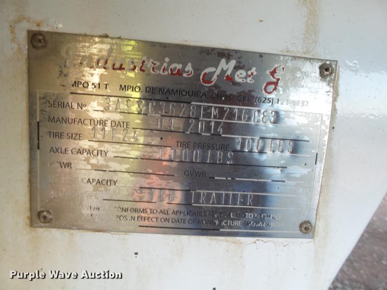 image for item EI9707 2014 Mas silage trailer