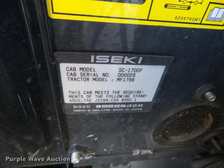 image for item EW9820 2013 Massey-Ferguson 1759 MFWD tractor