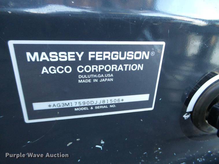 image for item EW9820 2013 Massey-Ferguson 1759 MFWD tractor