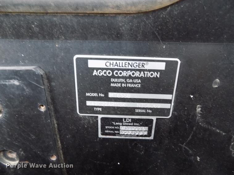 image for item FE9278 2004 Challenger MT655B MFWD tractor