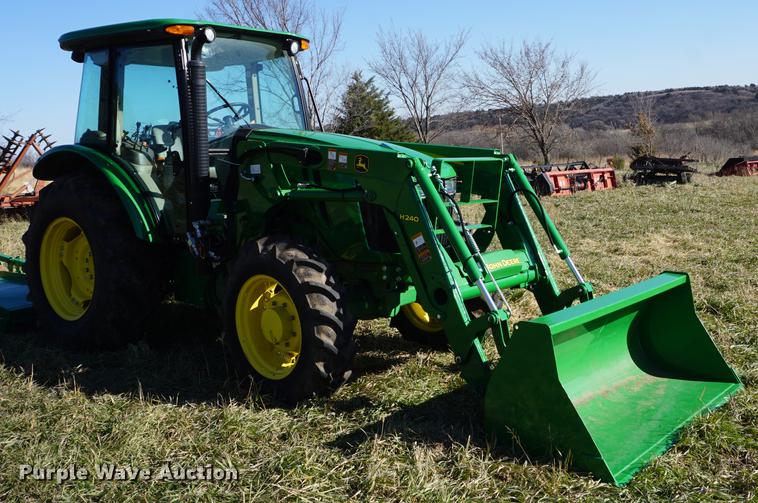 image for item G1407 2016 John Deere 5100E MFWD tractor