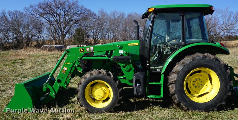 image for item G1407 2016 John Deere 5100E MFWD tractor