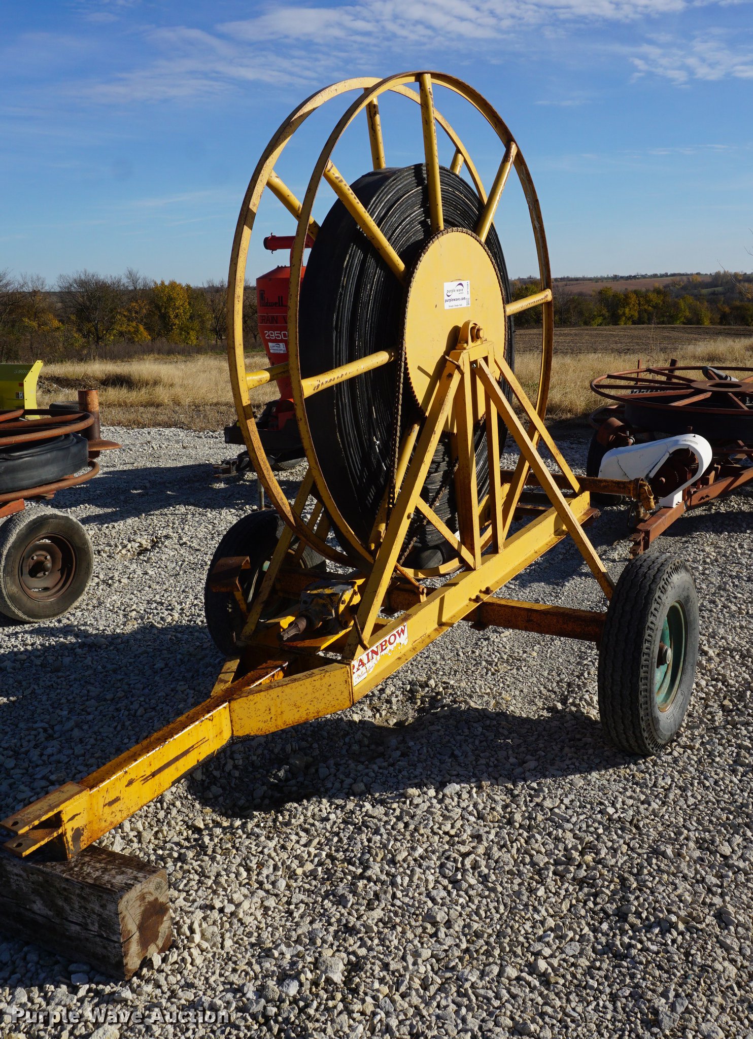 (3) irrigation hose reels in Corning, KS Item DF1584 sold Purple Wave