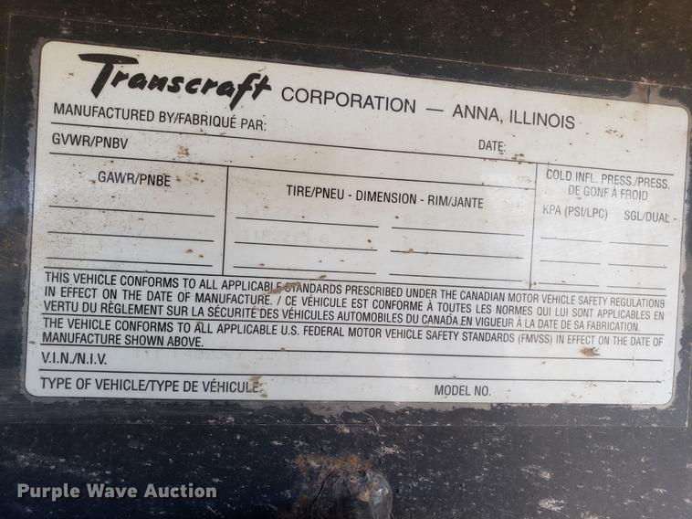 image for item AN9482 2005 Transcraft TL-2000 flatbed trailer